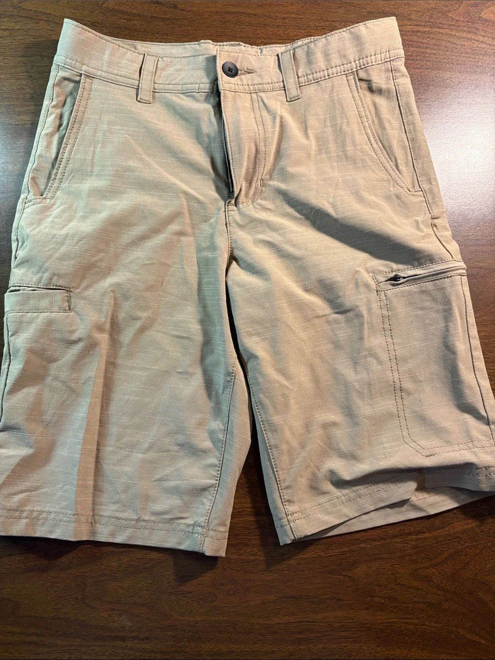 Boys Casual Cargo Shorts - Khaki